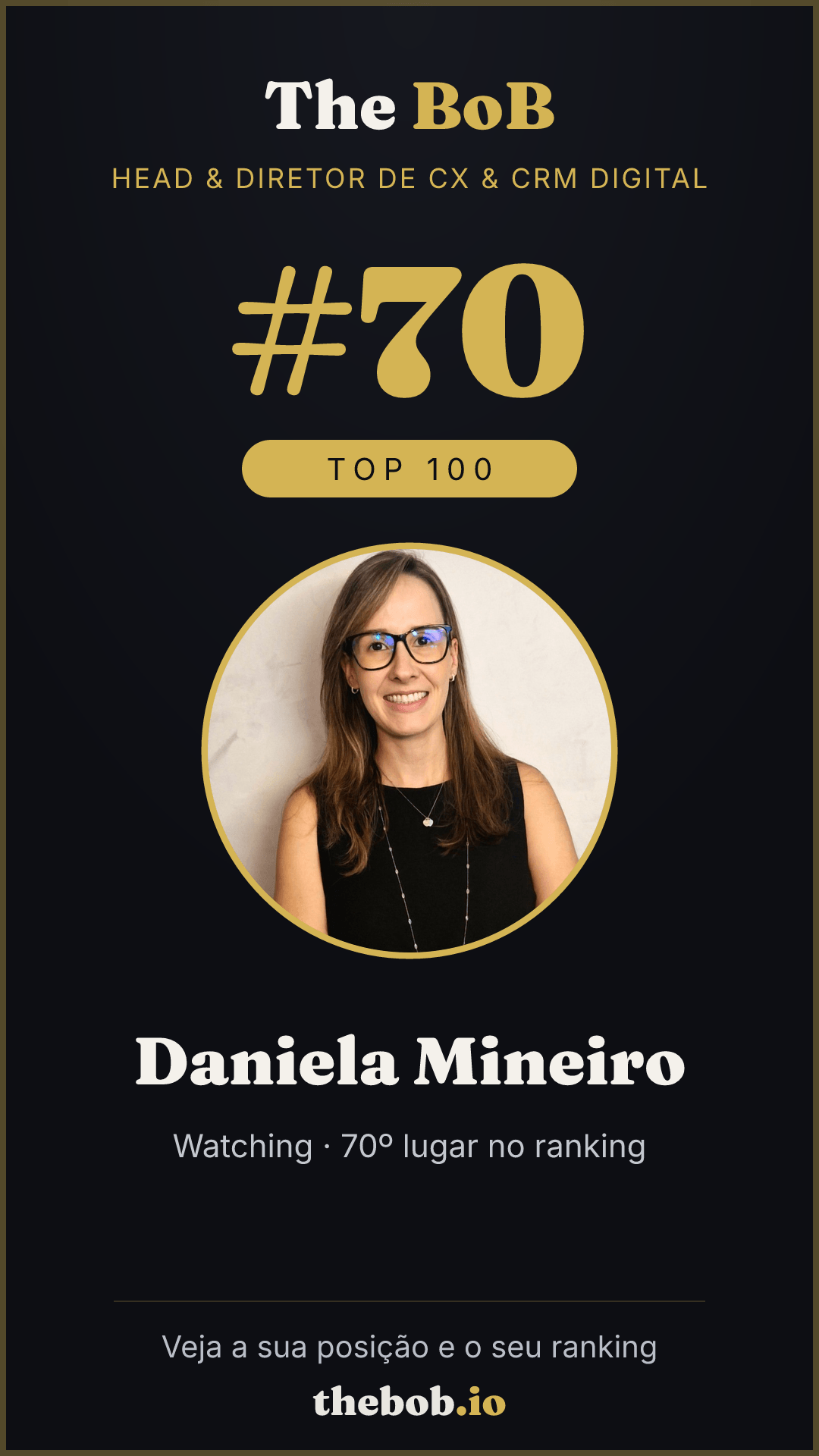 Selo The BoB · Daniela Mineiro