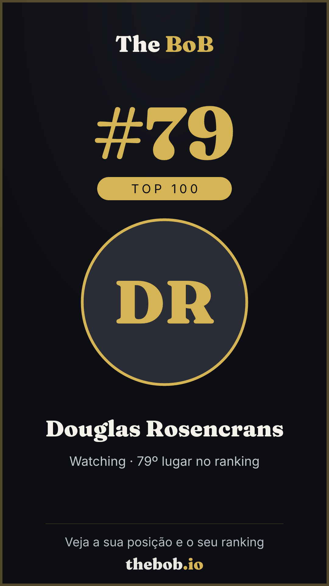Selo The BoB · Douglas Rosencrans