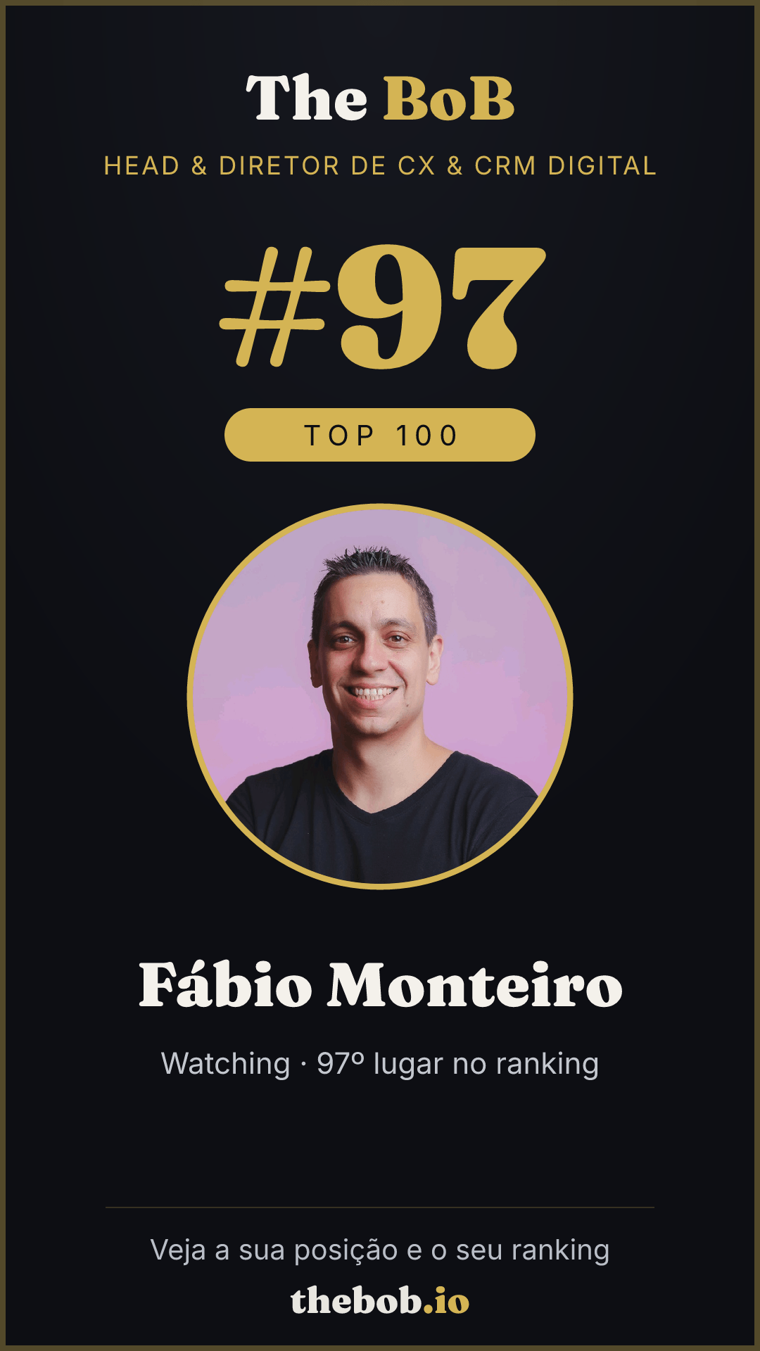 Selo The BoB · Fábio Monteiro