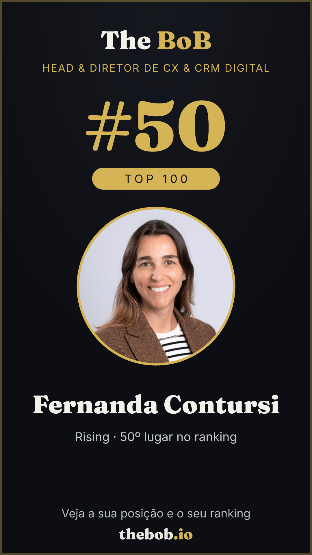 Selo The BoB · Fernanda Contursi