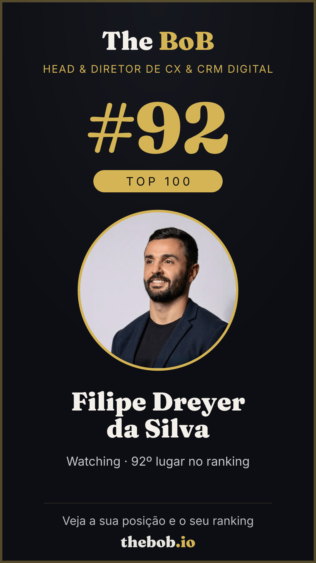 Selo The BoB · Filipe Dreyer da Silva