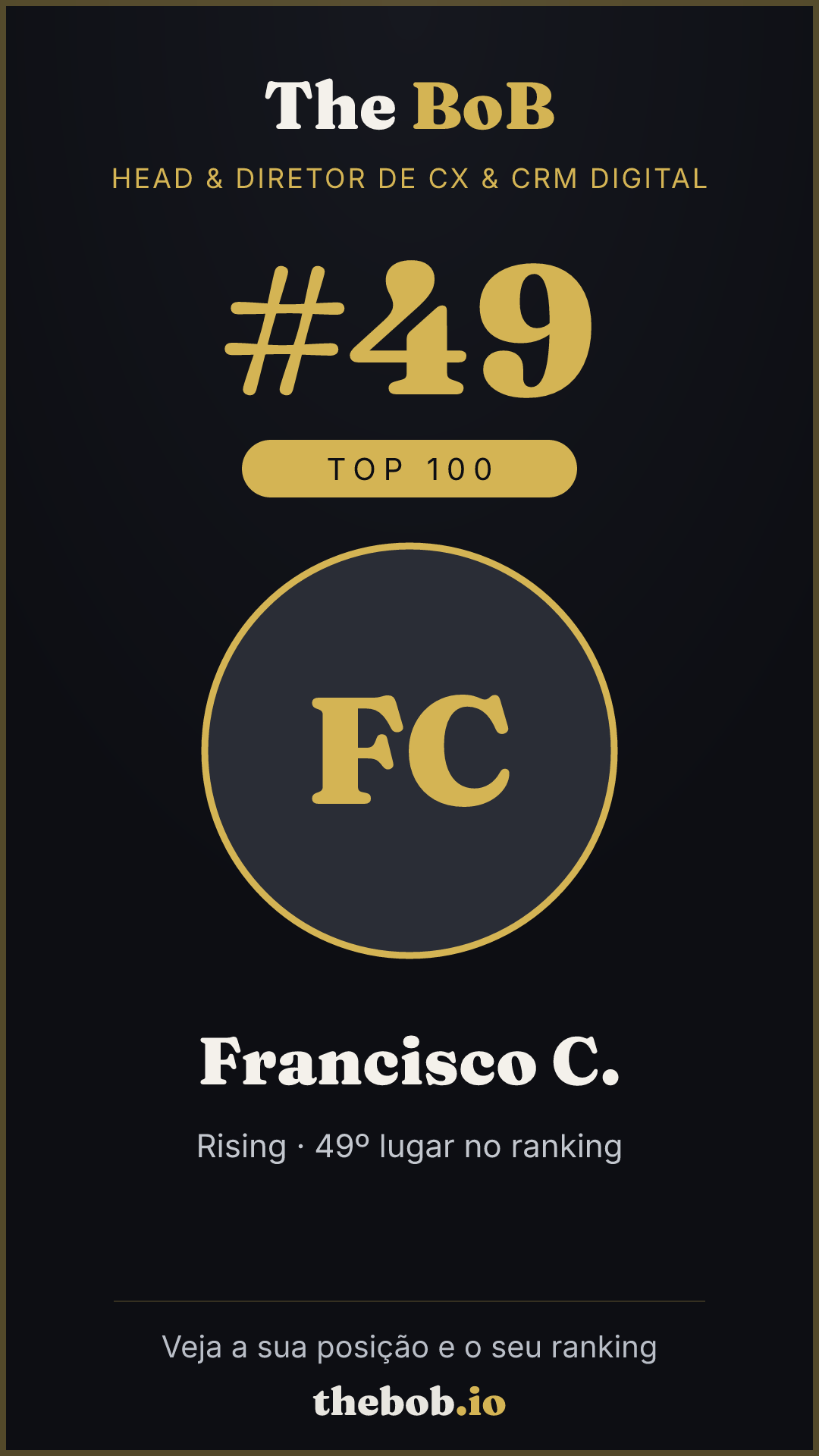 Selo The BoB · Francisco C.