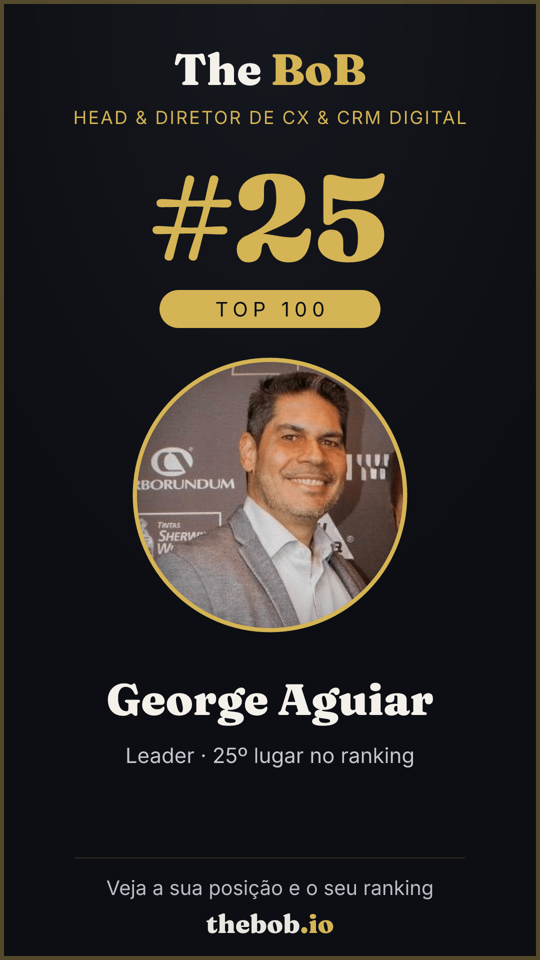 Selo The BoB · George Aguiar