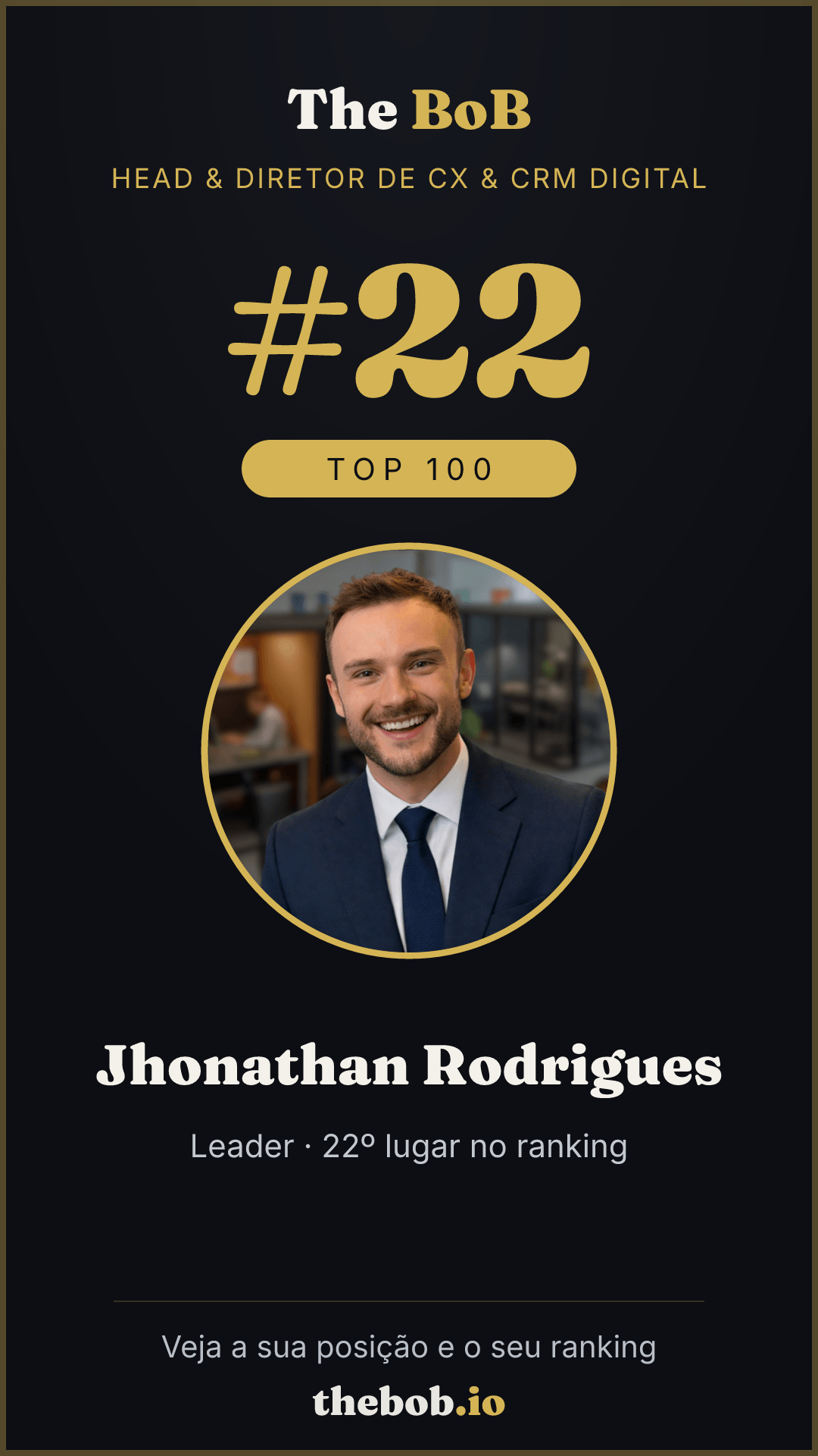 Selo The BoB · Jhonathan Rodrigues