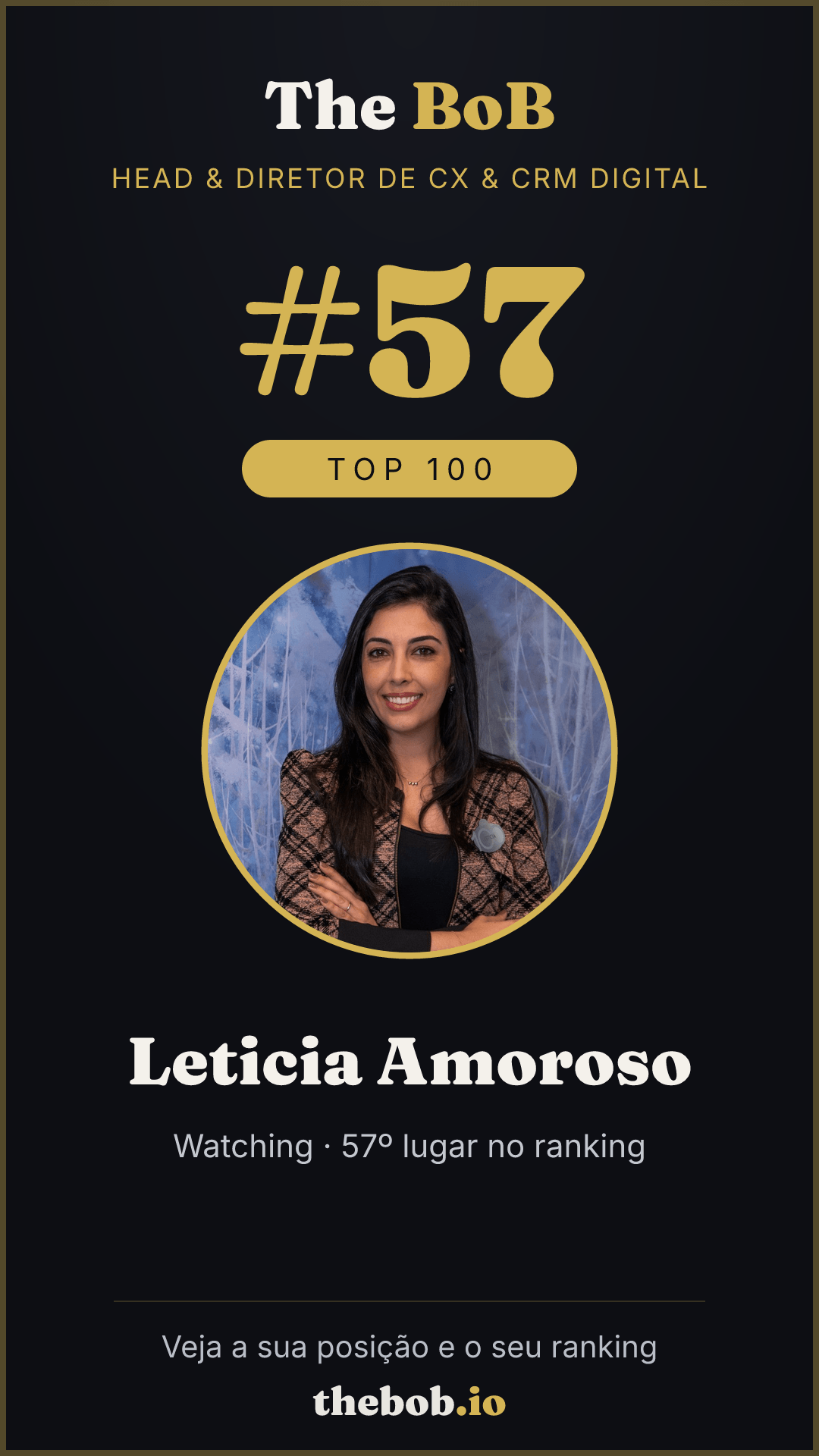 Selo The BoB · Leticia Amoroso