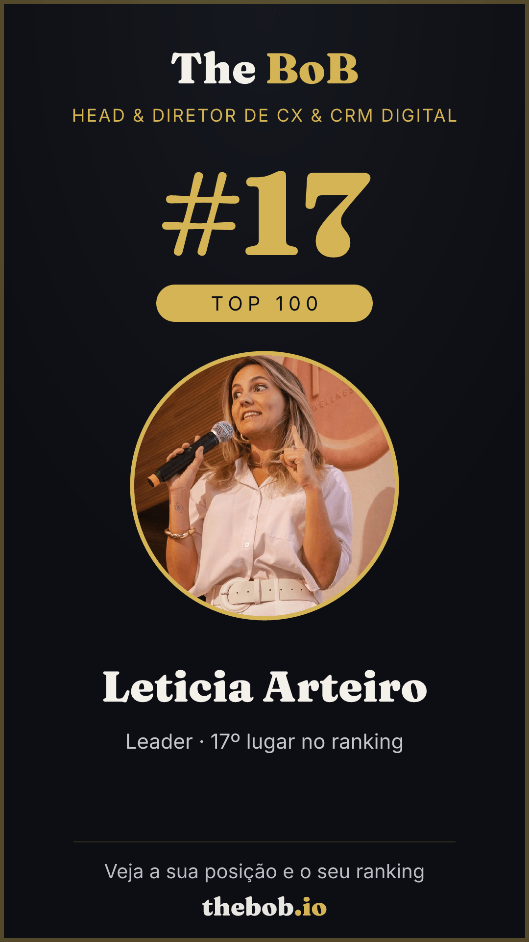 Selo The BoB · Leticia Arteiro