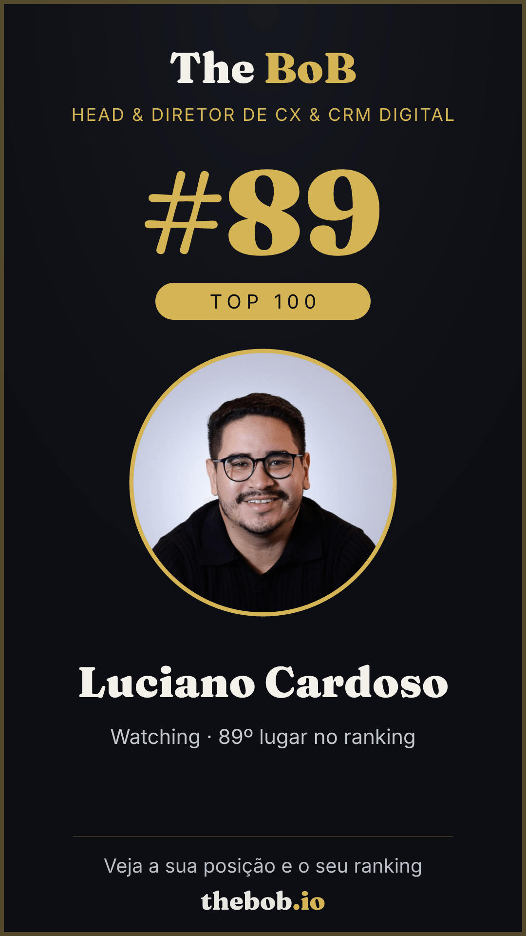 Selo The BoB · Luciano Cardoso