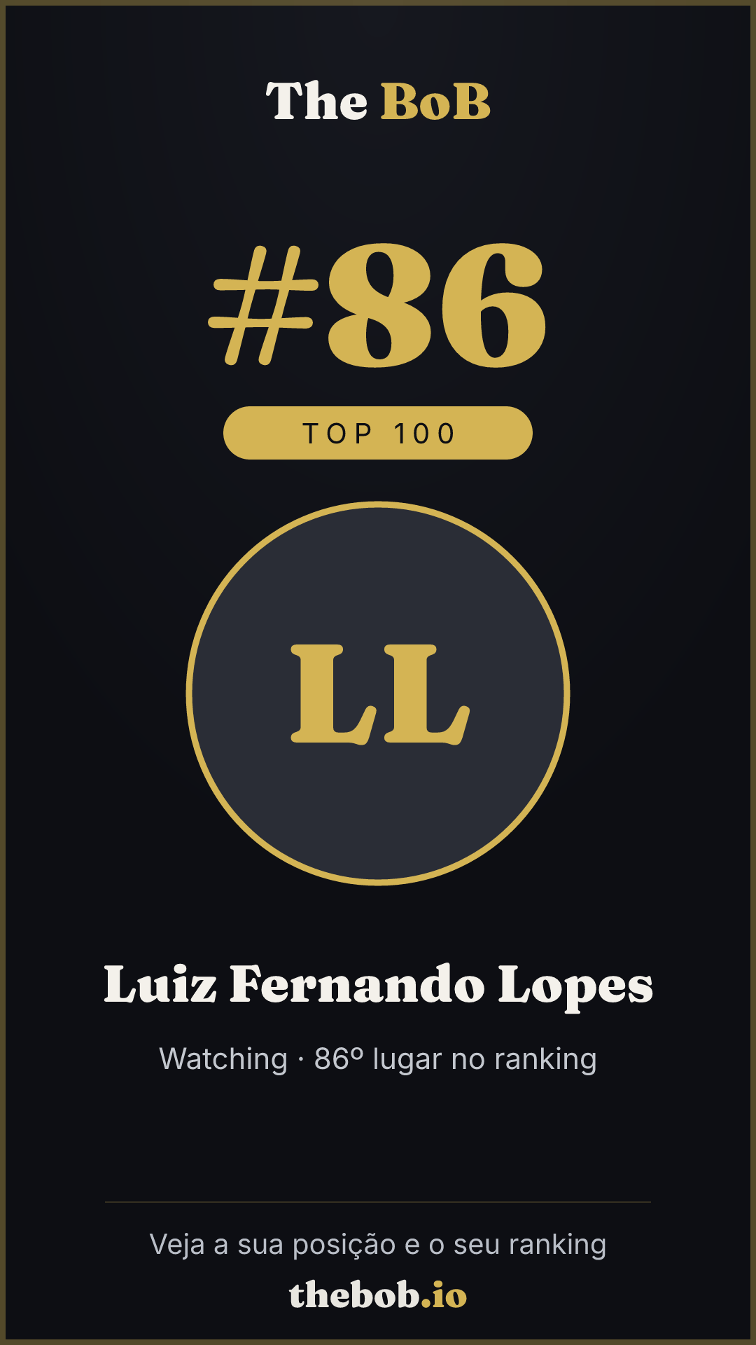 Selo The BoB · Luiz Fernando Lopes