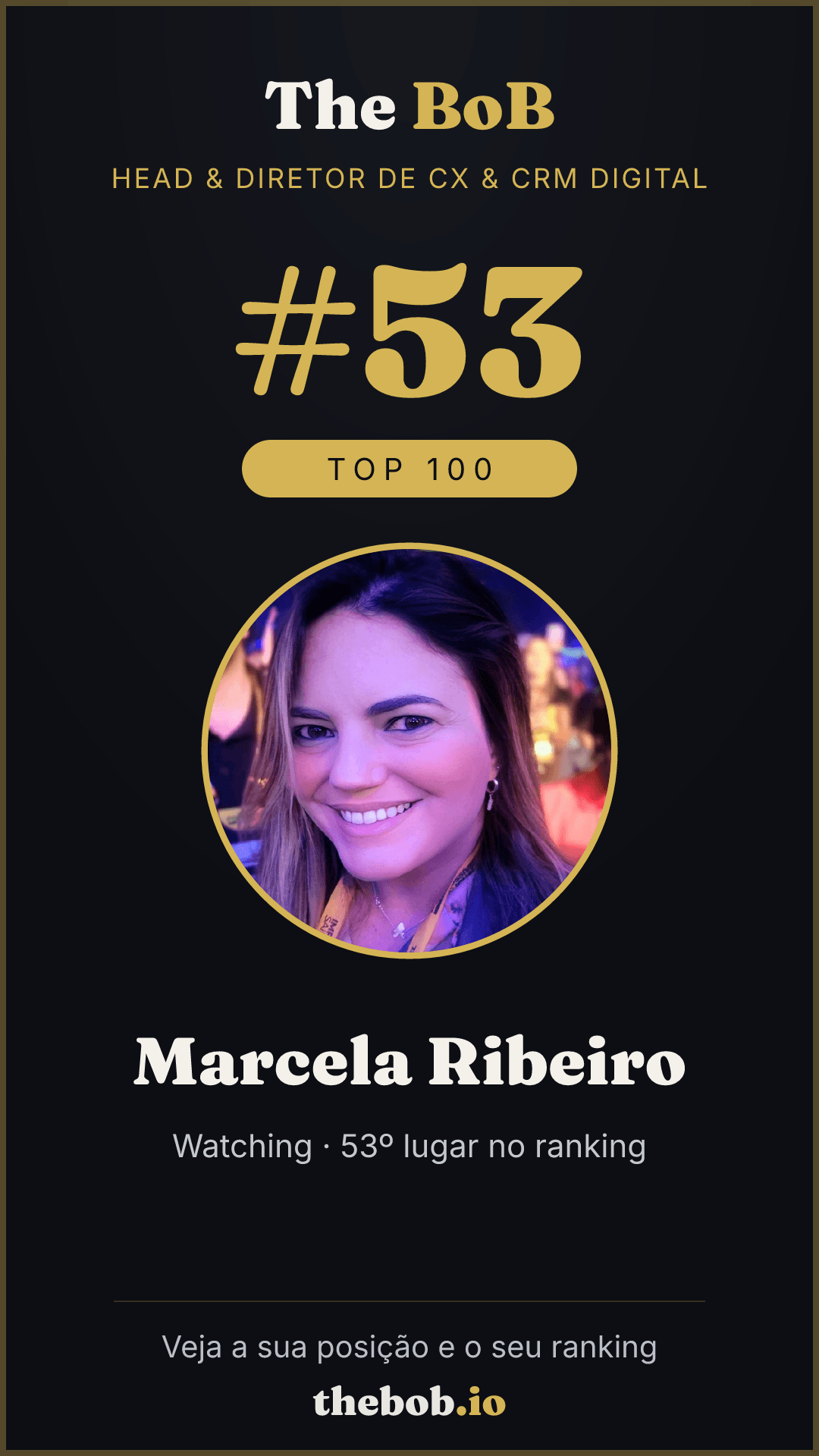 Selo The BoB · Marcela Ribeiro