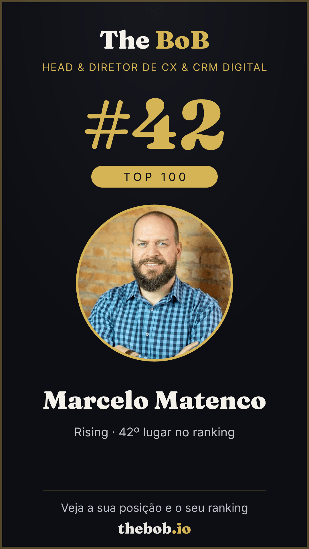 Selo The BoB · Marcelo Matenco