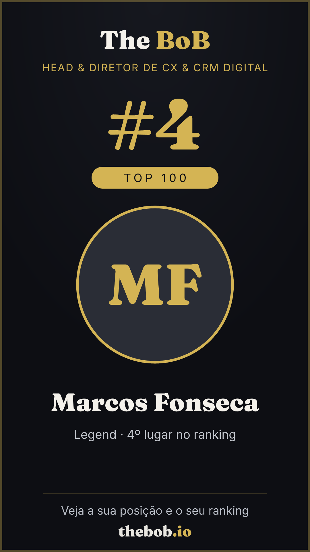 Selo The BoB · Marcos Fonseca