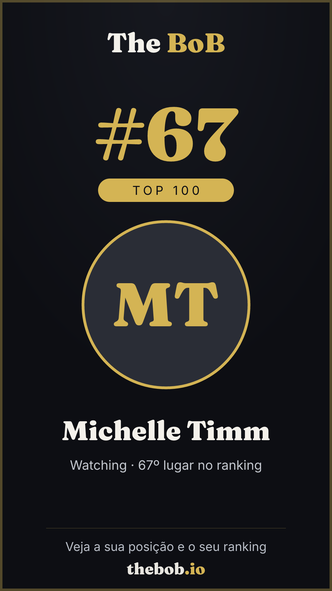 Selo The BoB · Michelle Timm