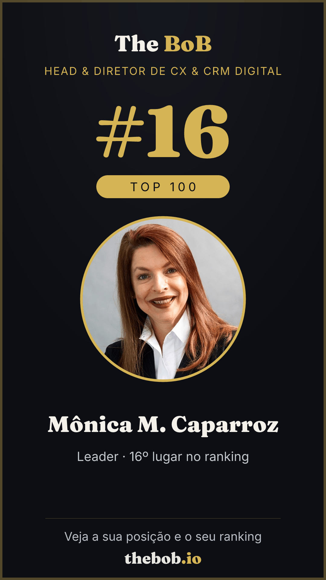 Selo The BoB · Mônica M. Caparroz