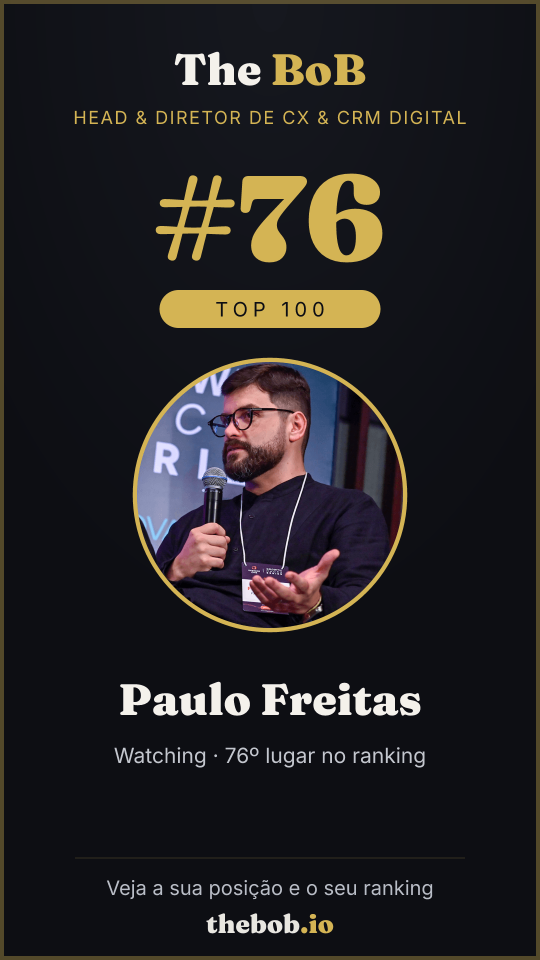 Selo The BoB · Paulo Freitas