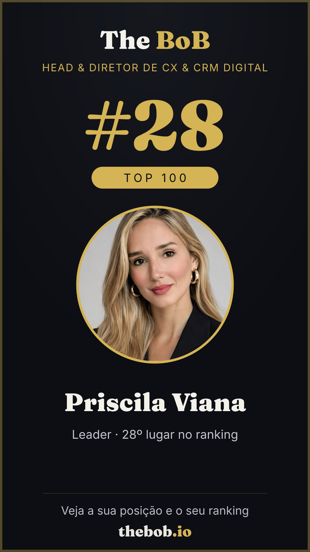 Selo The BoB · Priscila Viana