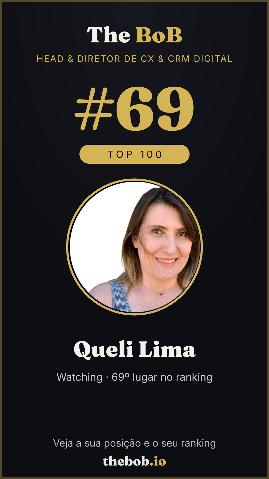 Selo The BoB · Queli Lima
