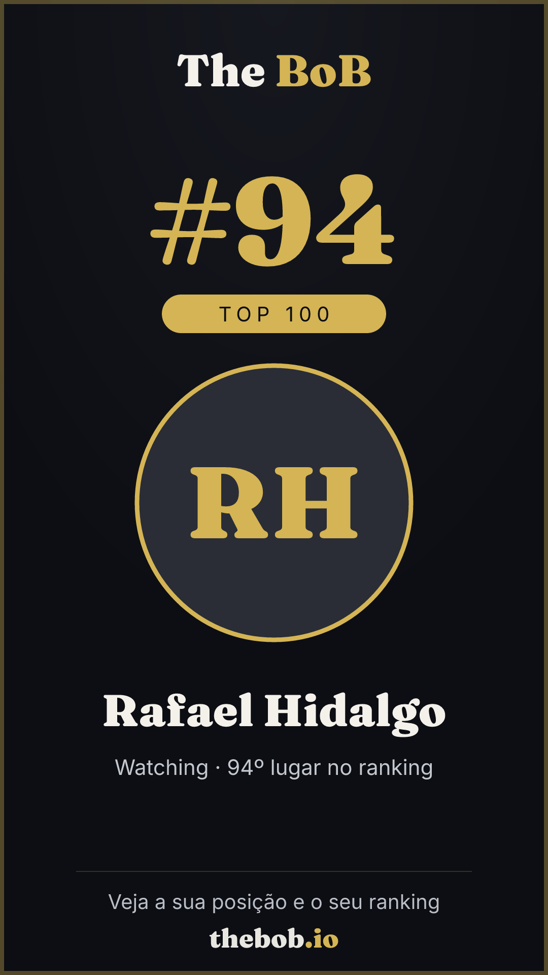 Selo The BoB · Rafael Hidalgo