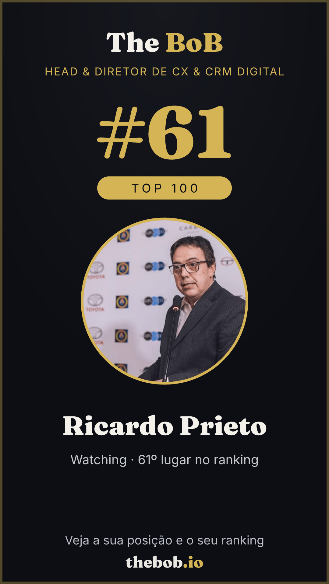 Selo The BoB · Ricardo Prieto