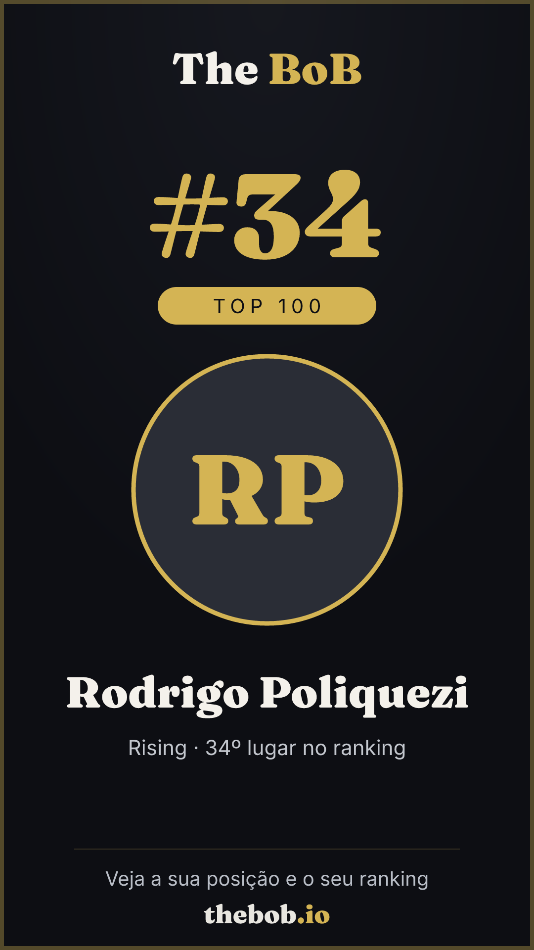 Selo The BoB · Rodrigo Poliquezi