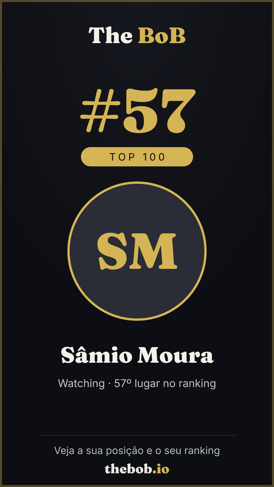 Selo The BoB · Sâmio Moura