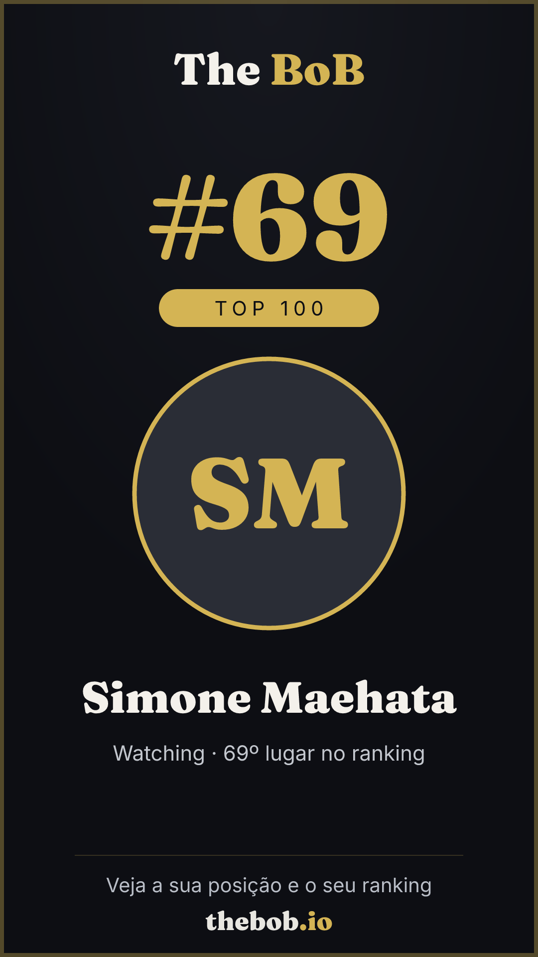 Selo The BoB · Simone Maehata