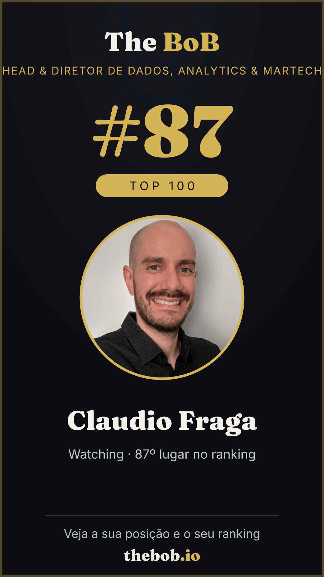 Selo The BoB · Claudio Fraga