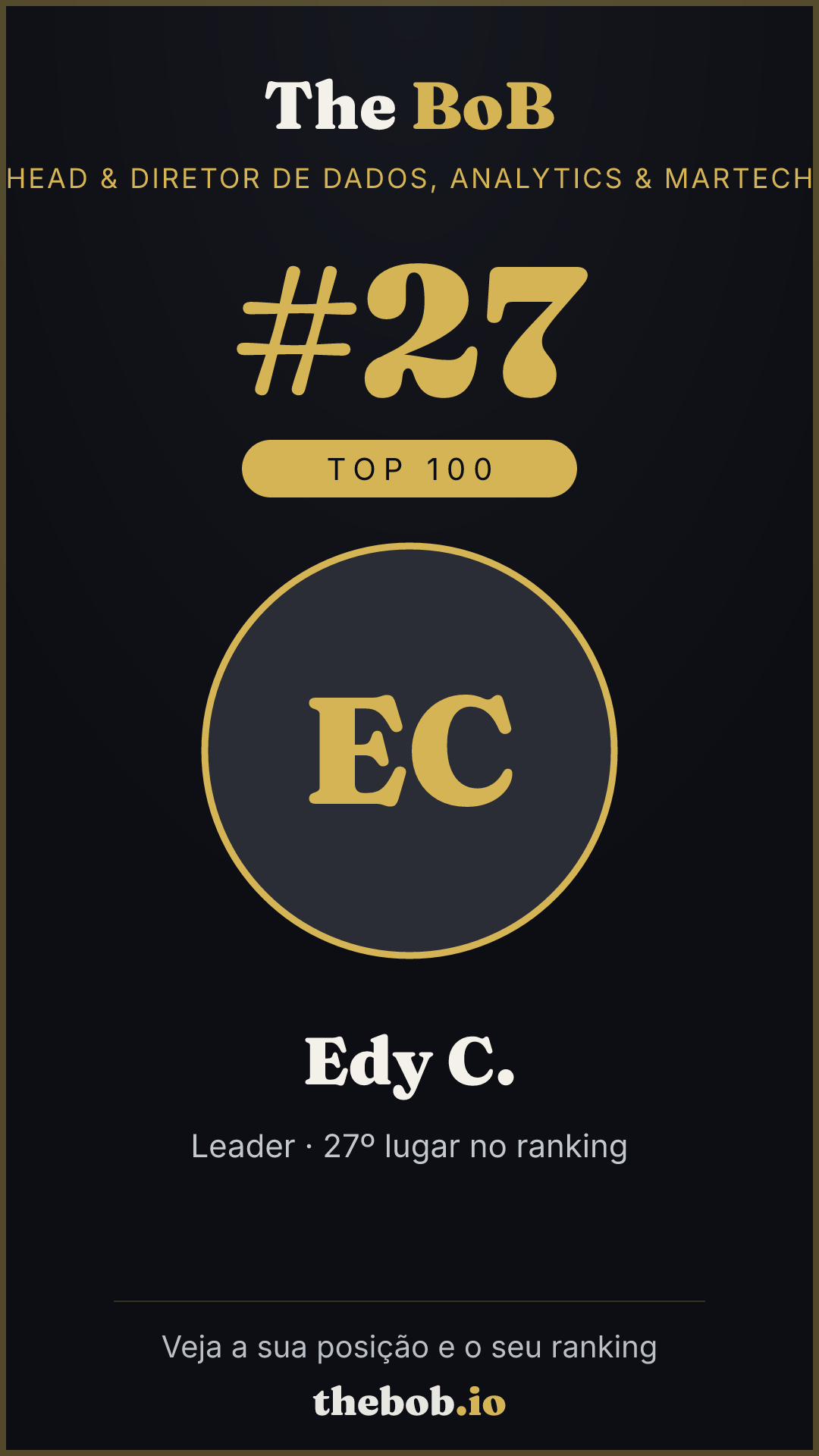 Selo The BoB · Edy C.