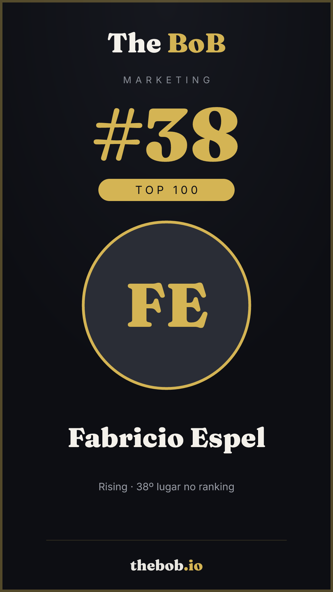 Selo The BoB · Fabricio Espel