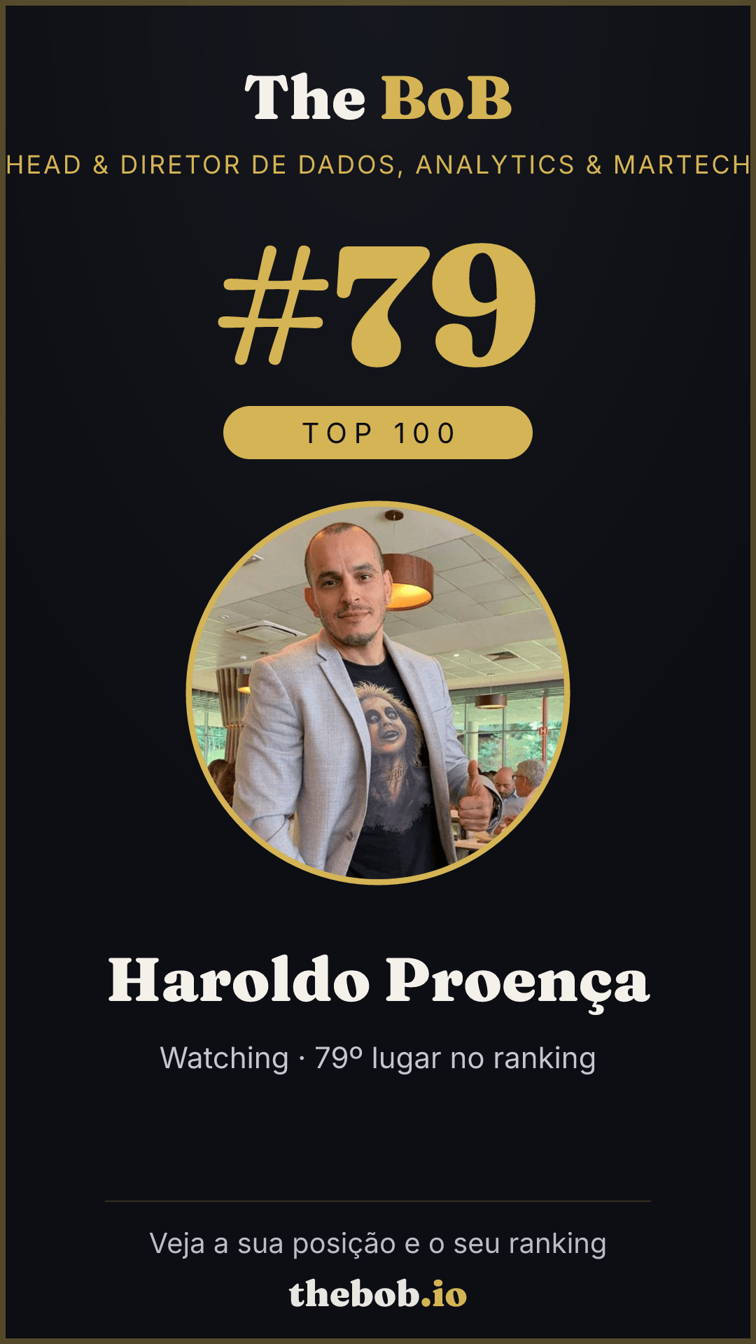 Selo The BoB · Haroldo Proença