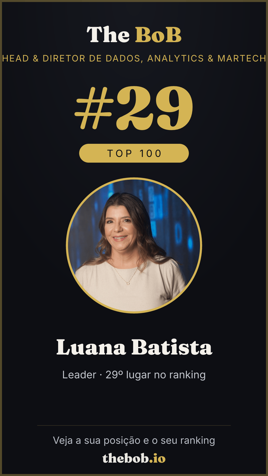 Selo The BoB · Luana Batista