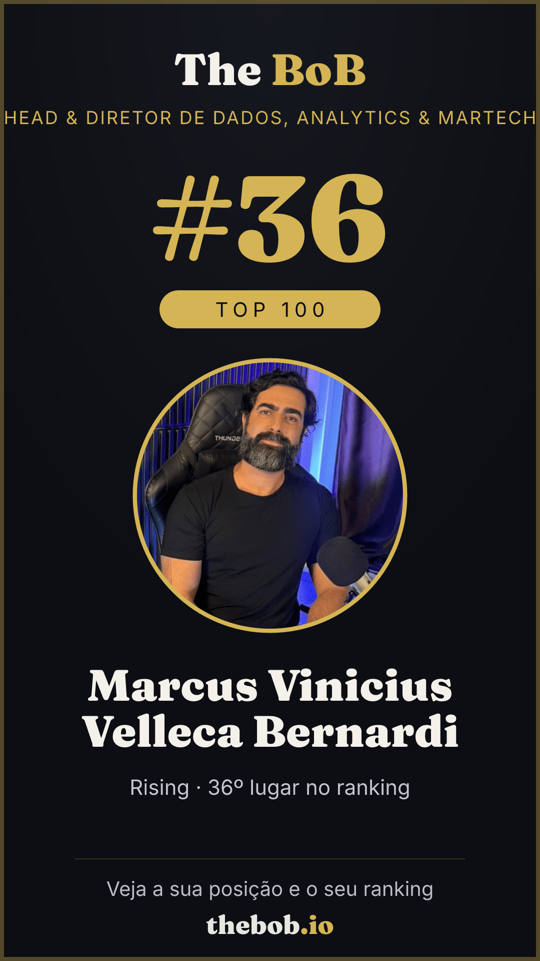 Selo The BoB · Marcus Vinicius Velleca Bernardi