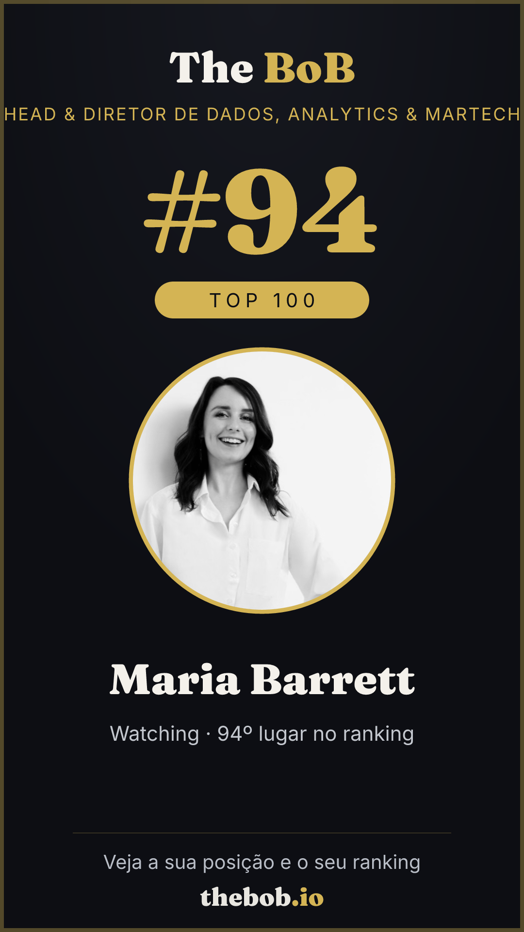 Selo The BoB · Maria Barrett
