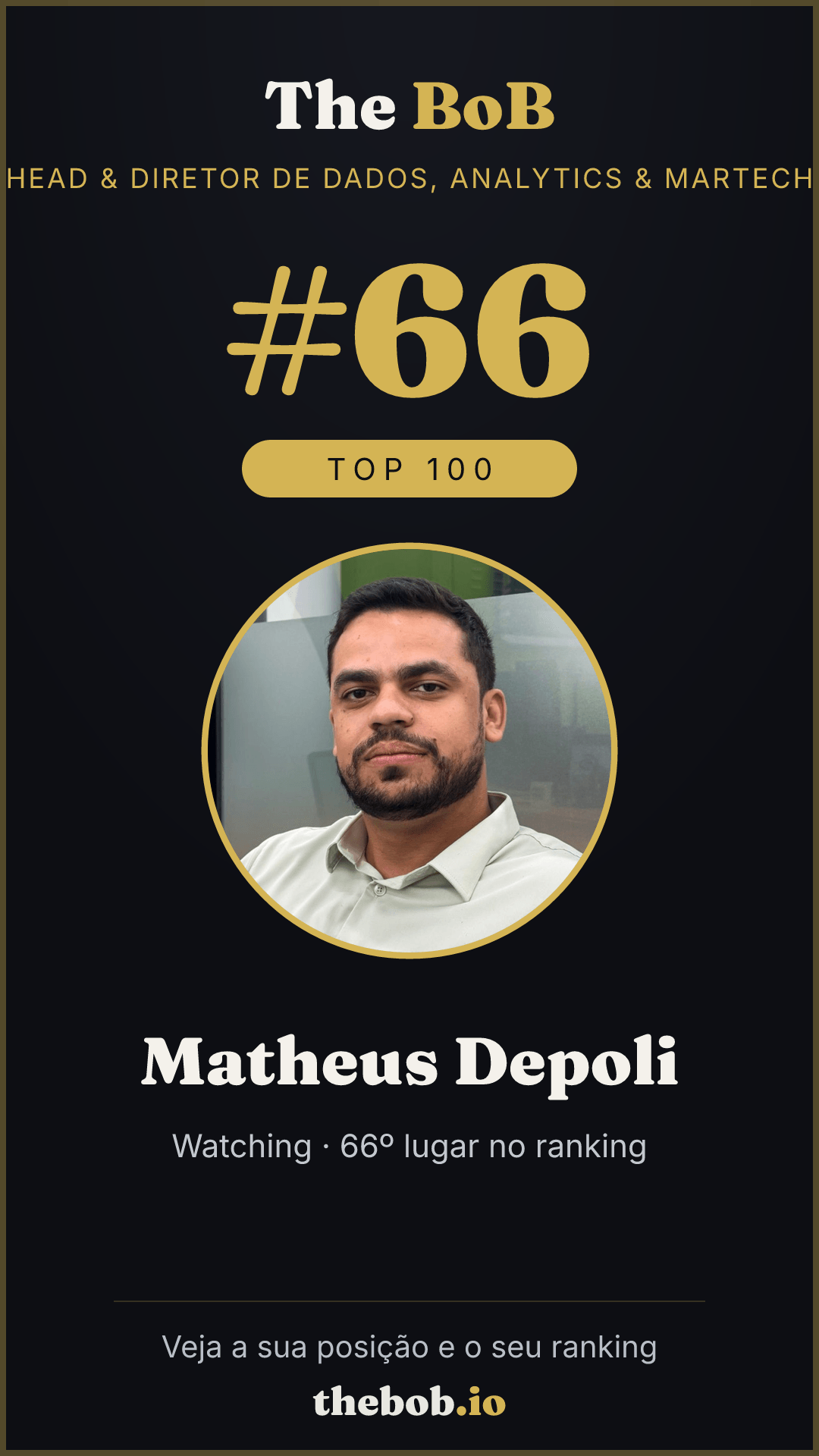 Selo The BoB · Matheus Depoli
