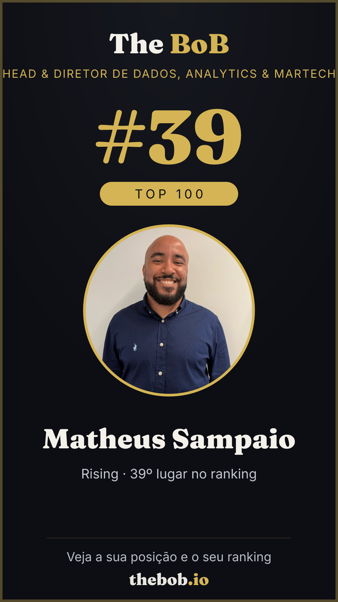 Selo The BoB · Matheus Sampaio