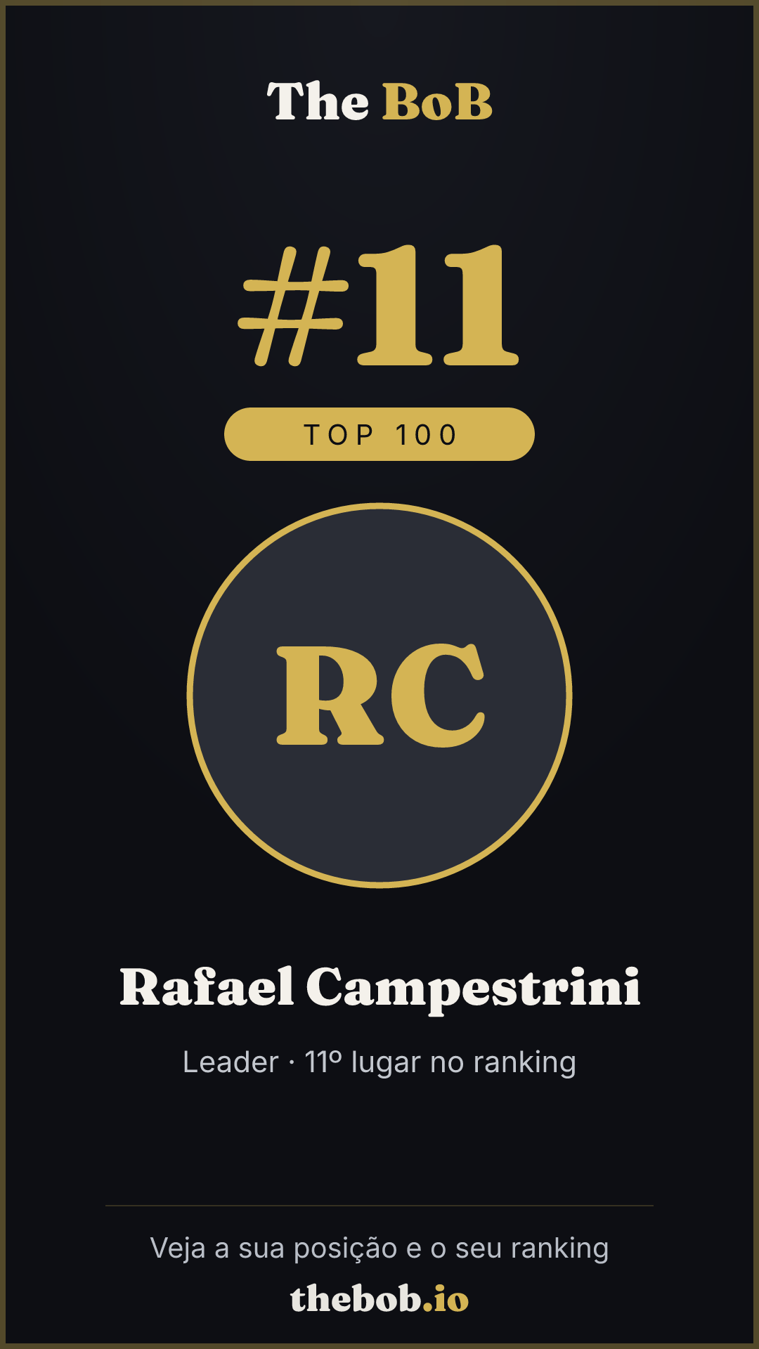 Selo The BoB · Rafael Campestrini