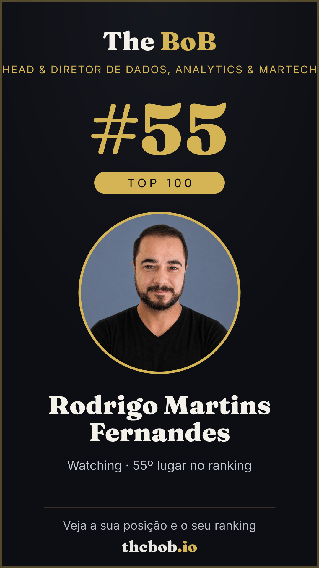 Selo The BoB · Rodrigo Martins Fernandes