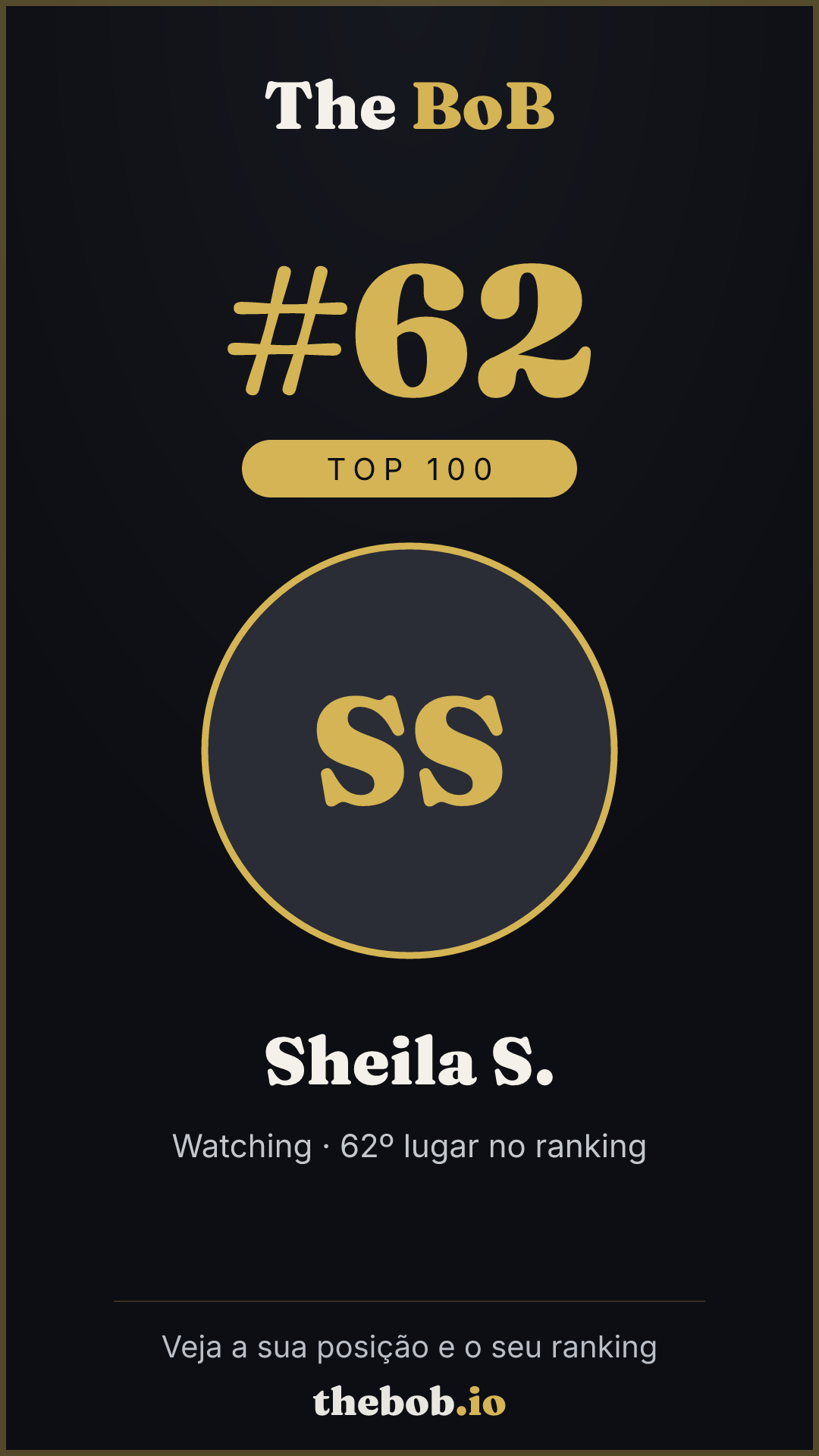 Selo The BoB · Sheila S.