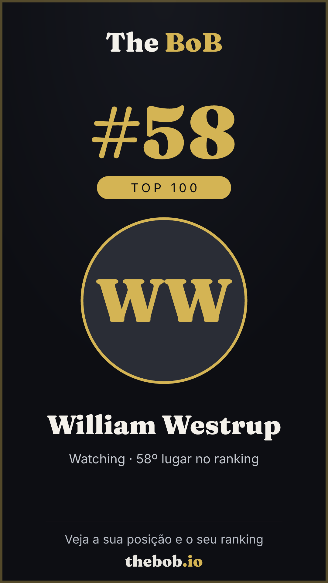 Selo The BoB · William Westrup
