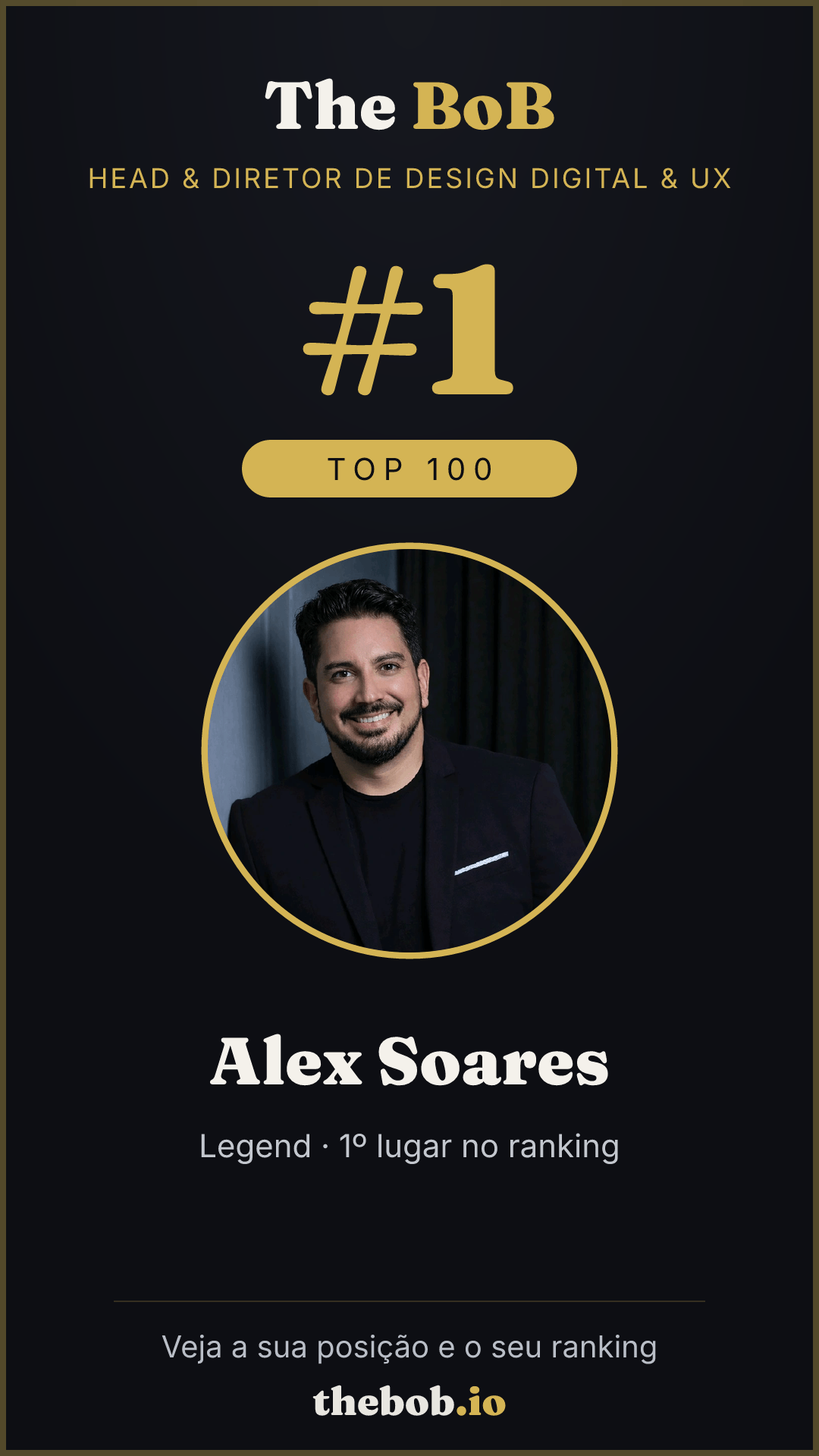Selo The BoB · Alex Soares