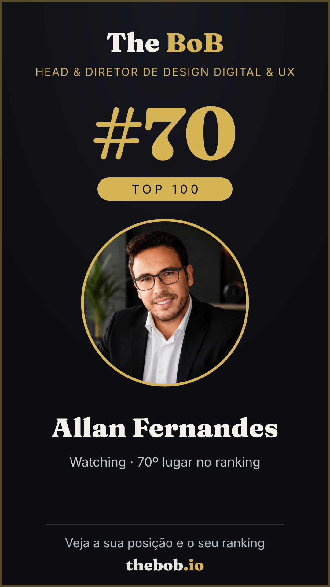 Selo The BoB · Allan Fernandes