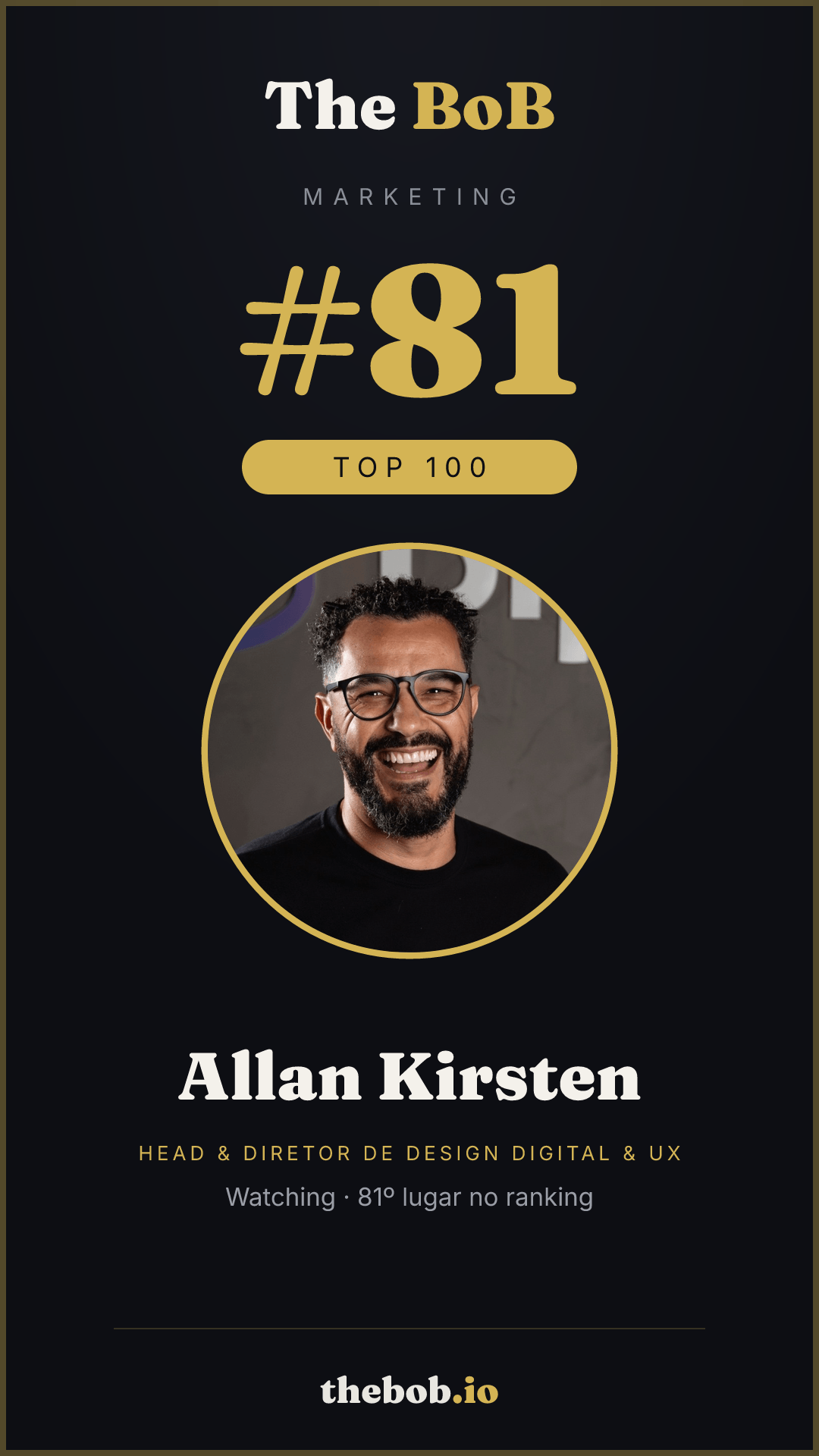 Selo The BoB · Allan Kirsten