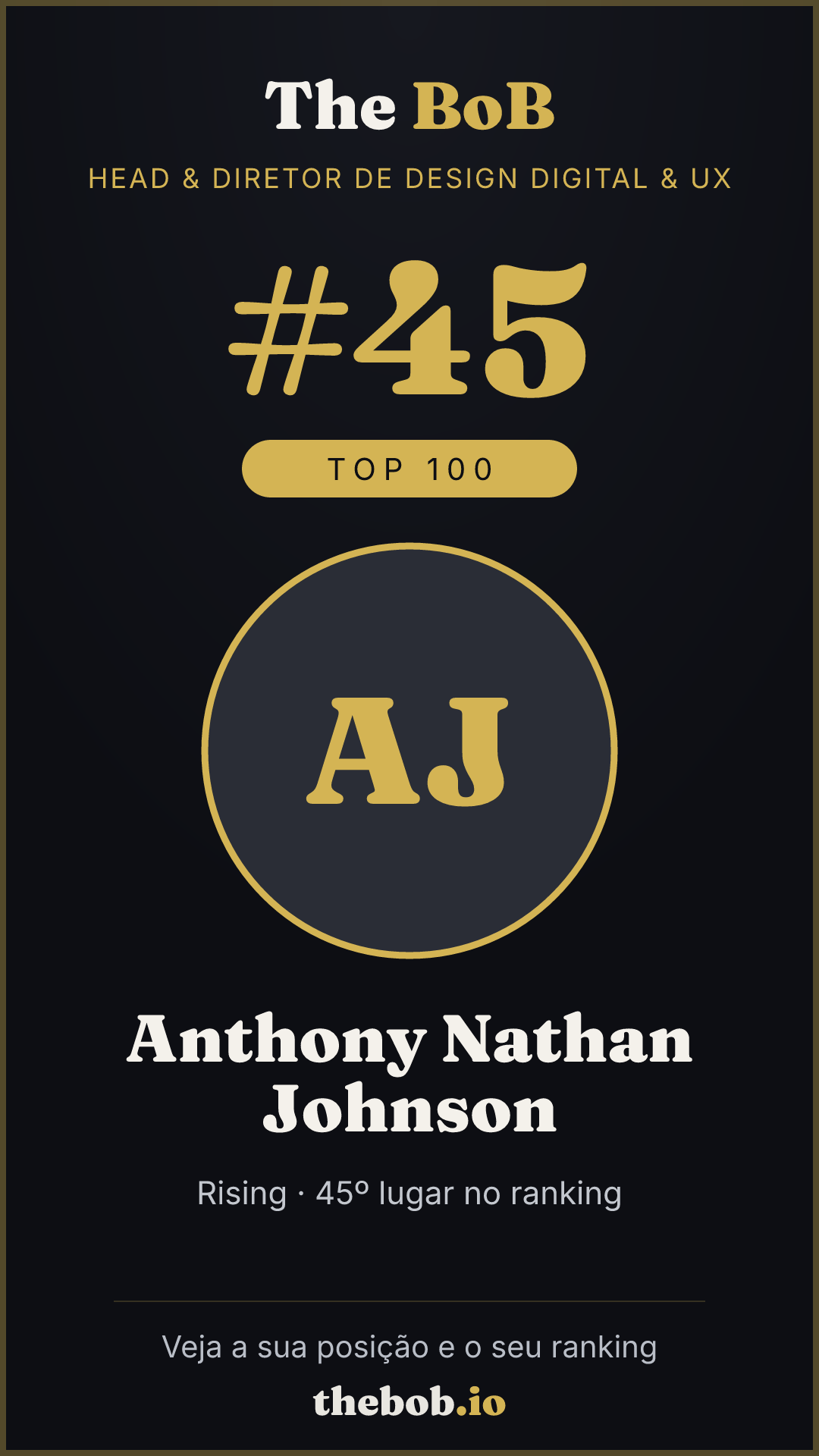 Selo The BoB · Anthony Nathan Johnson