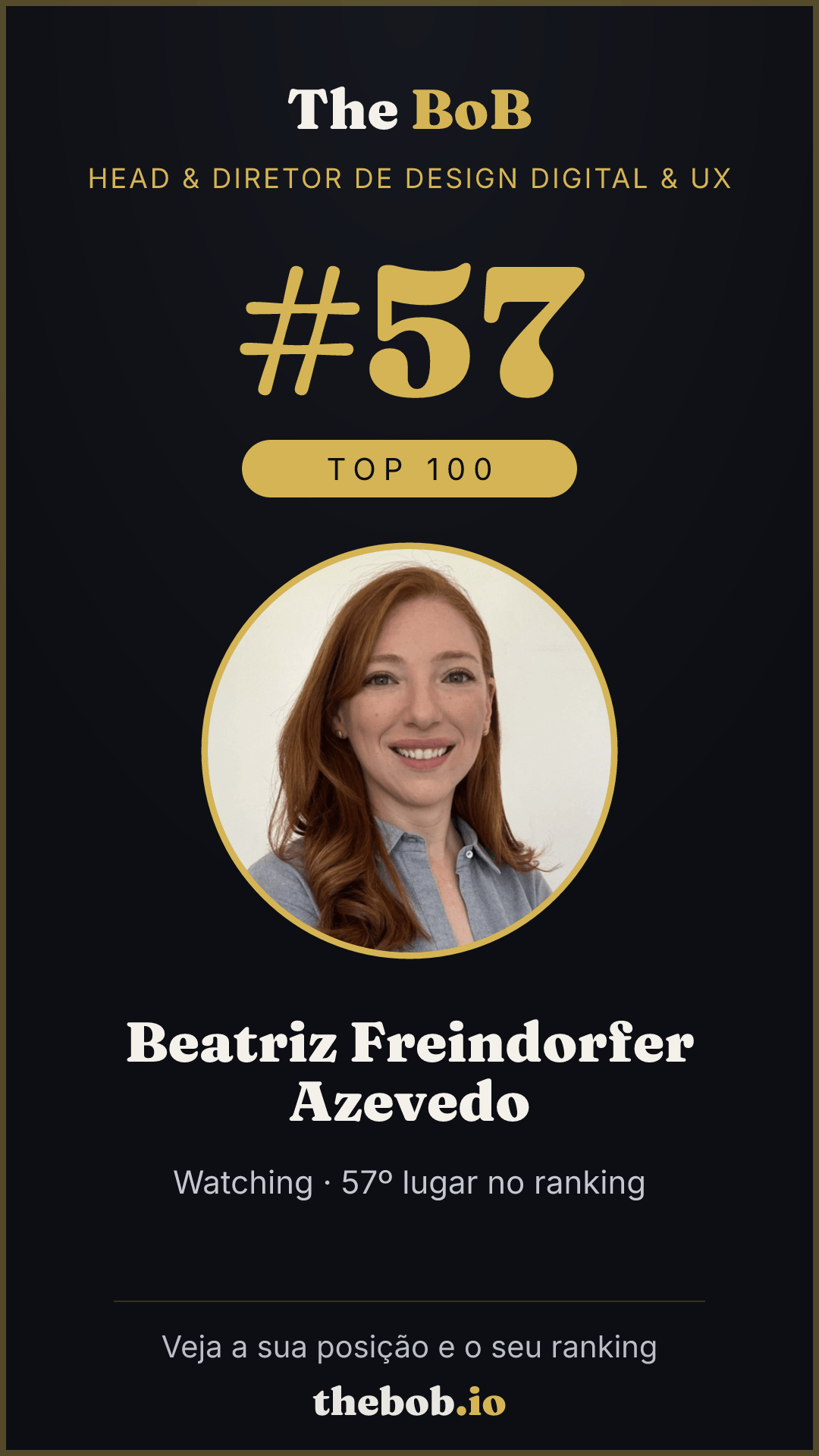 Selo The BoB · Beatriz Freindorfer Azevedo