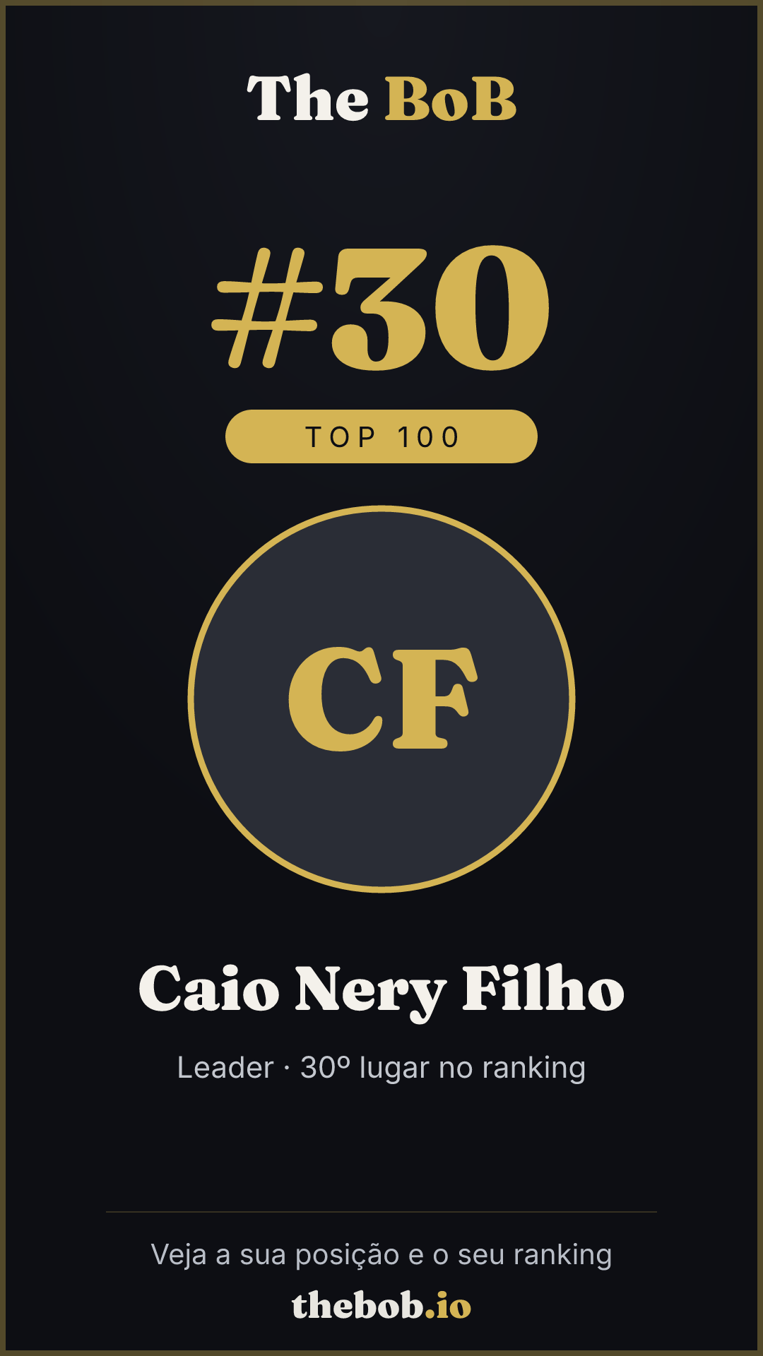 Selo The BoB · Caio Nery Filho