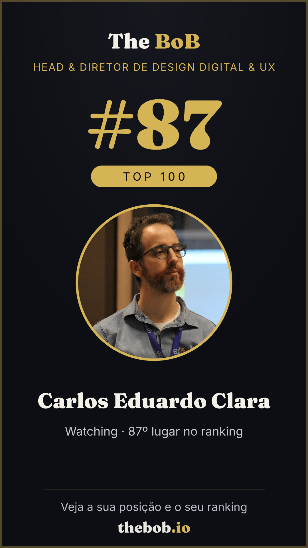 Selo The BoB · Carlos Eduardo Clara