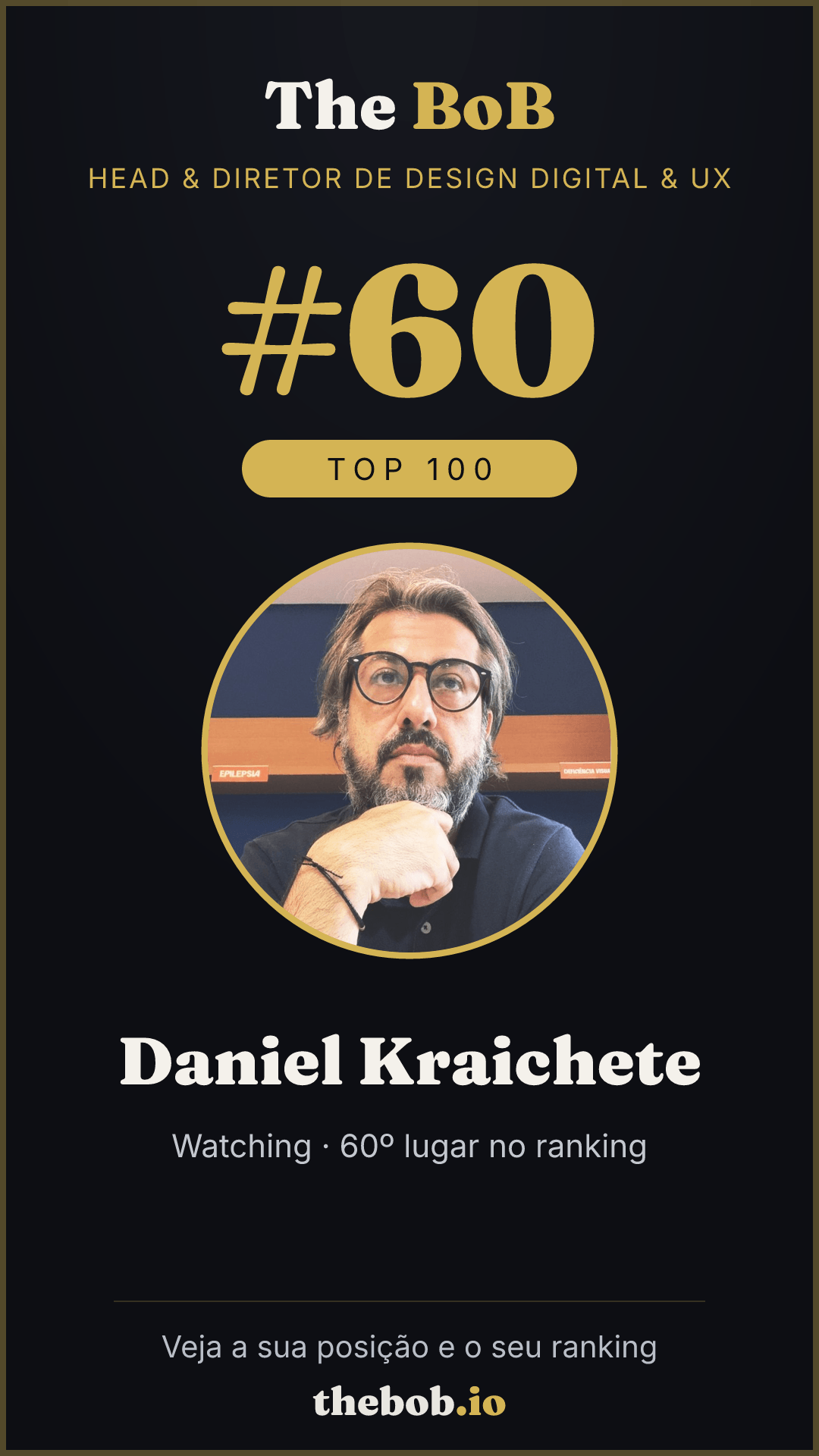 Selo The BoB · Daniel Kraichete