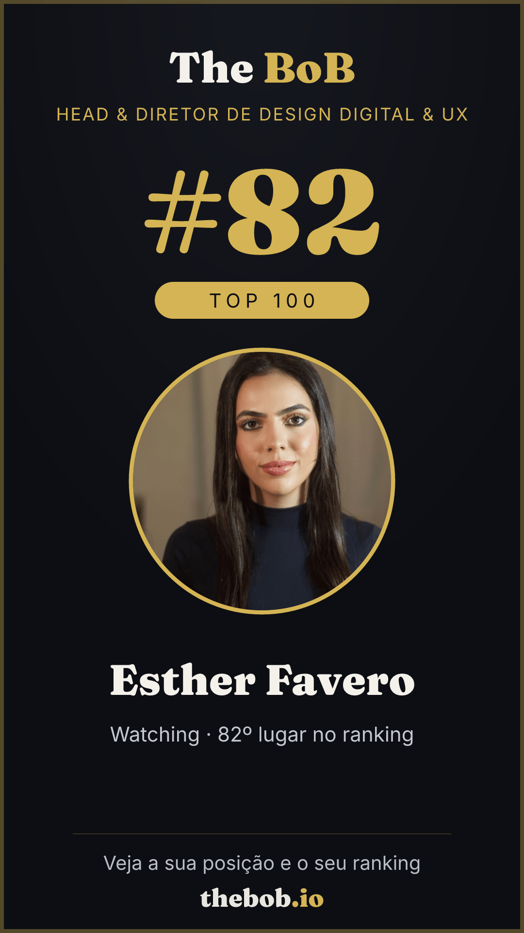 Selo The BoB · Esther Favero