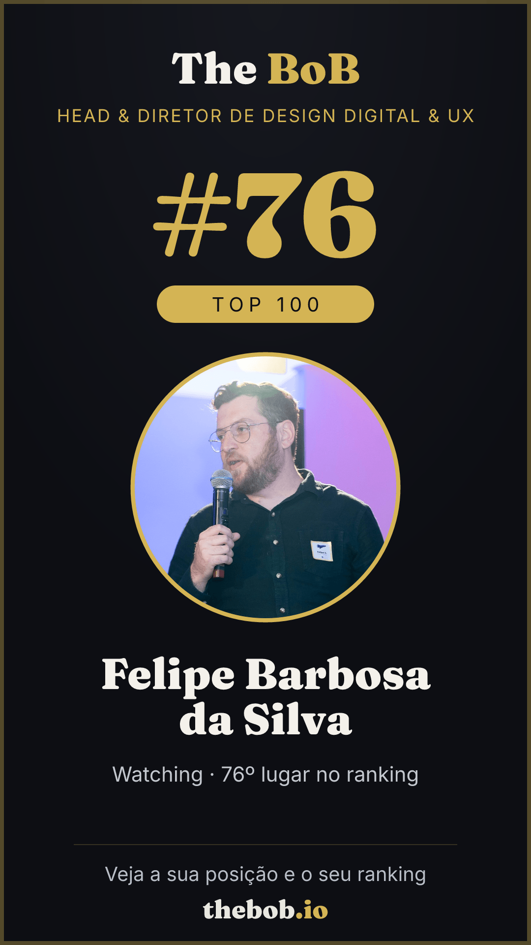 Selo The BoB · Felipe Barbosa da Silva