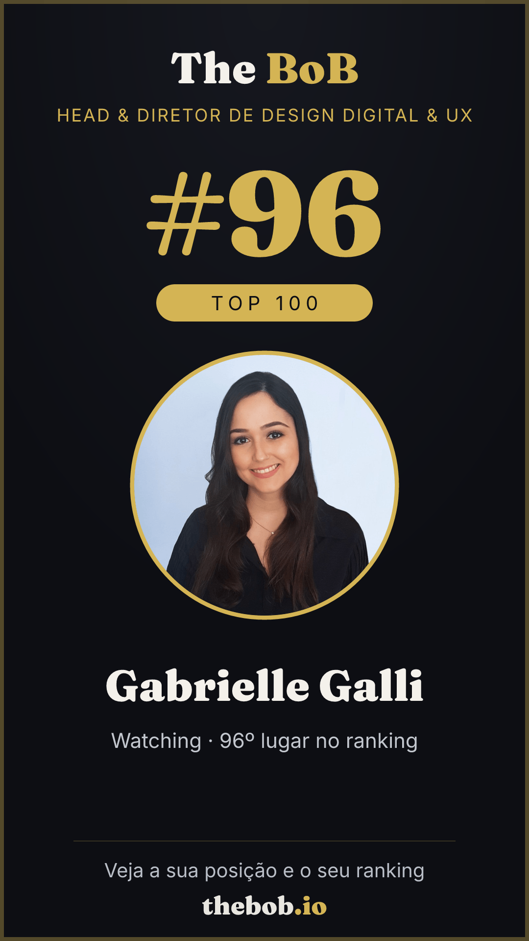 Selo The BoB · Gabrielle Galli