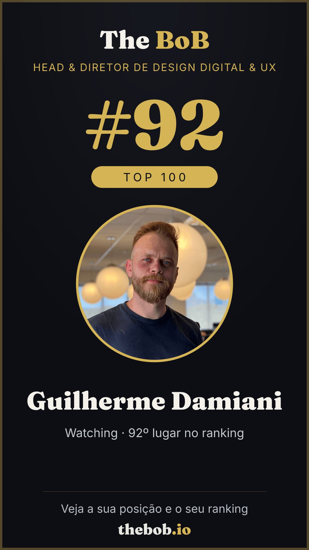 Selo The BoB · Guilherme Damiani